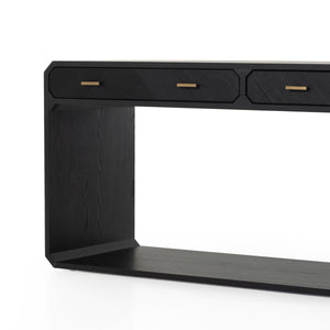 Caspian Console Table In Black Ash