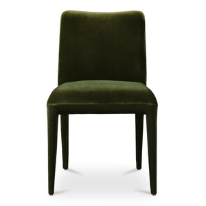 Moe's Calla Dining Chair Green Velvet, Set of 2