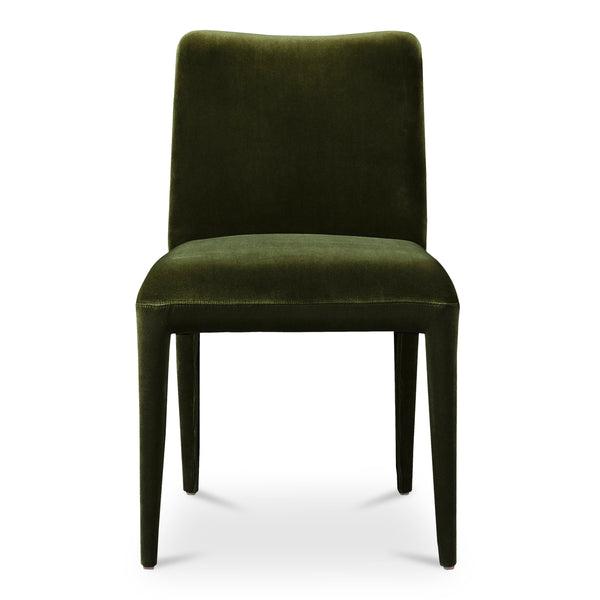 Moe's Calla Dining Chair Green Velvet, Set of 2