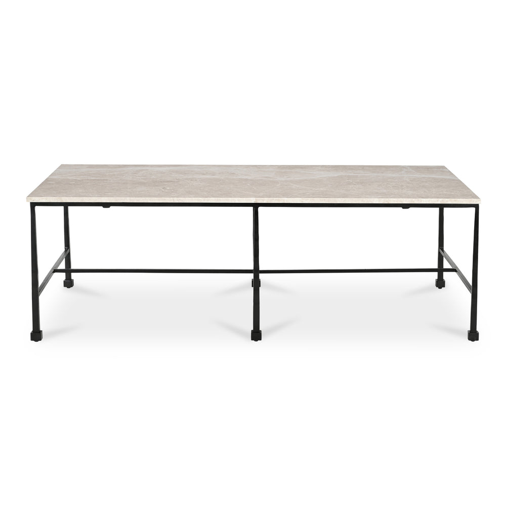 River Coffee Table with Botticino Marble