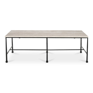River Coffee Table with Botticino Marble