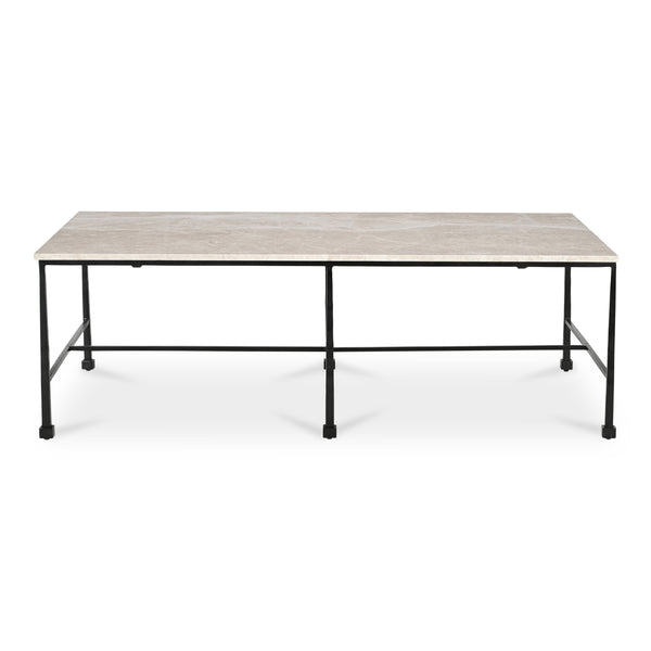 River Coffee Table with Botticino Marble