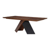 Moe's Axio Dining Table in Brown Walnut