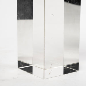 Isla (Large) 5L x 5W White Replica Resin Coral On Clear White Glass