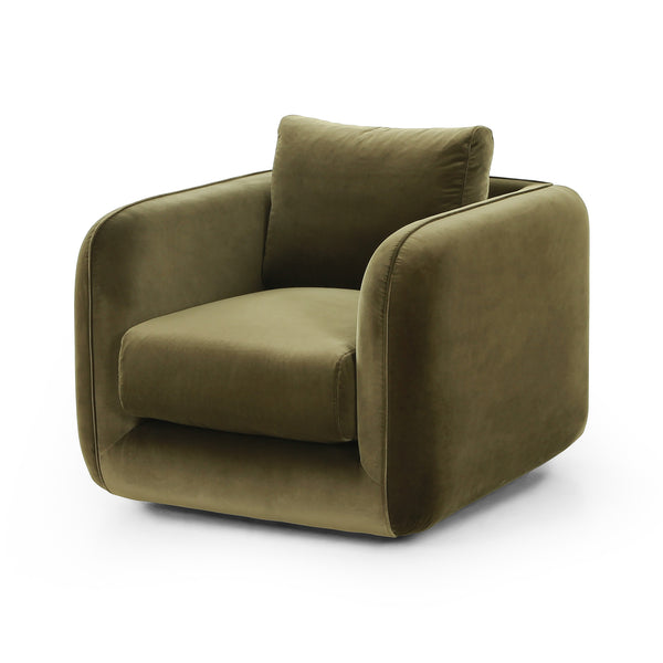 Malakai Swivel Chair In Surrey Olive