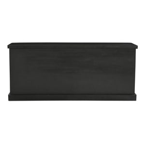 Mona Sideboard with Glass Doors in Black
