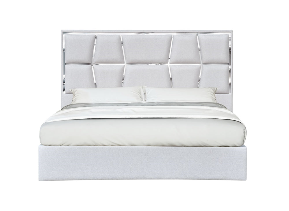 Degas Queen Bed in Silver Grey