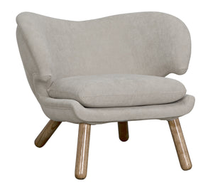 Valerie Chair with Wheat Fabric
