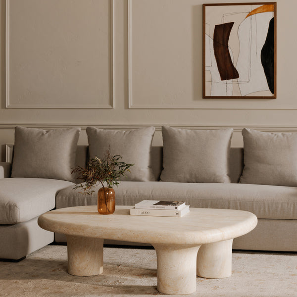 Thomas Right Sectional Grey with Feather Blend