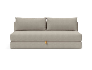OSVALD FULL SOFABED in KENYA GRAVEL FABRIC WITH Black steel LEGS 579