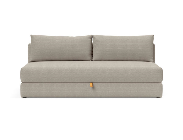 OSVALD FULL SOFABED in KENYA GRAVEL FABRIC WITH Black steel LEGS 579