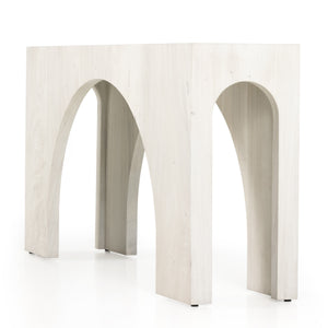 Fausto Console Table In Bleached Guanacaste