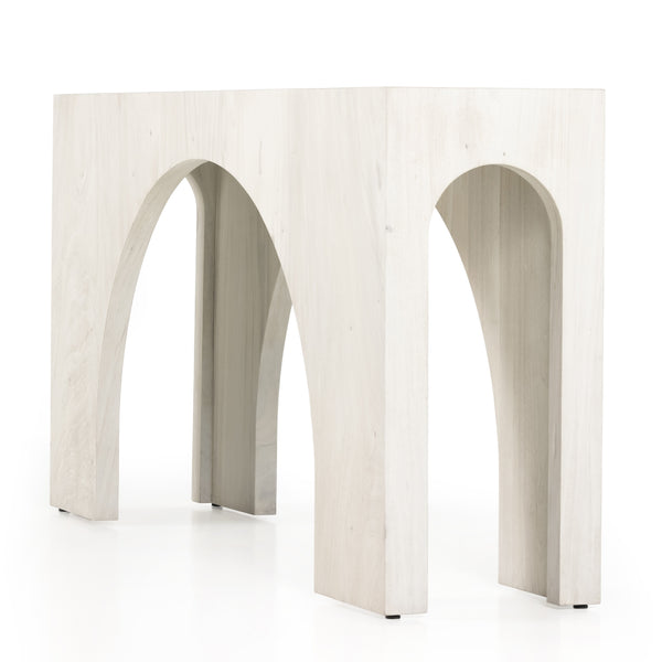 Fausto Console Table In Bleached Guanacaste