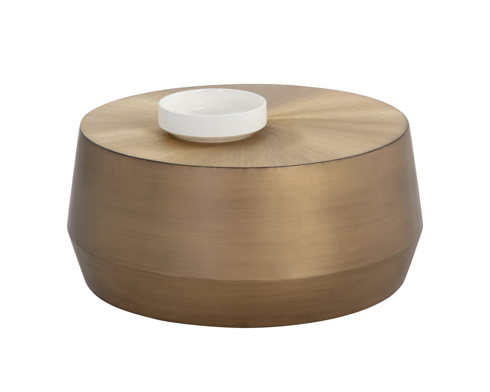 CREED COFFEE TABLE - SMALL - ANTIQUE GOLD