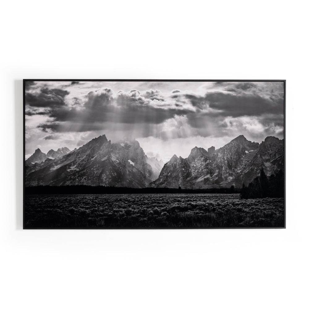 Grand Teton Range By Getty In Black Maple F