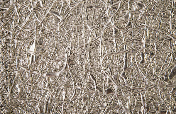 String Theory Pedestal, Silver Leaf, Large