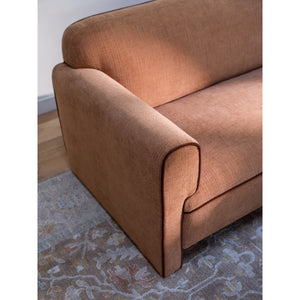 Moe's Leo Sofa in Light Brown with Rolled Arms