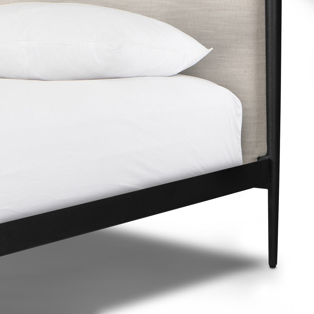 Xander Canopy King Bed - Savoy Parchment