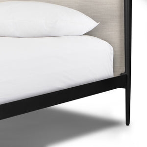 Xander Canopy King Bed - Savoy Parchment