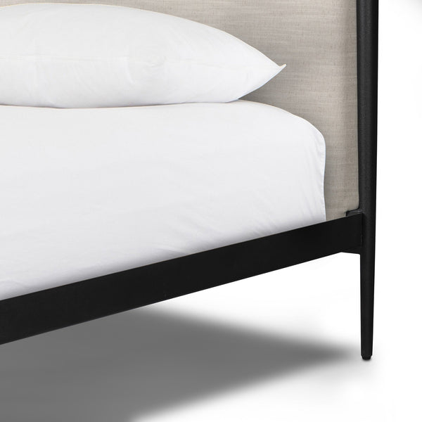 Xander Canopy King Bed - Savoy Parchment