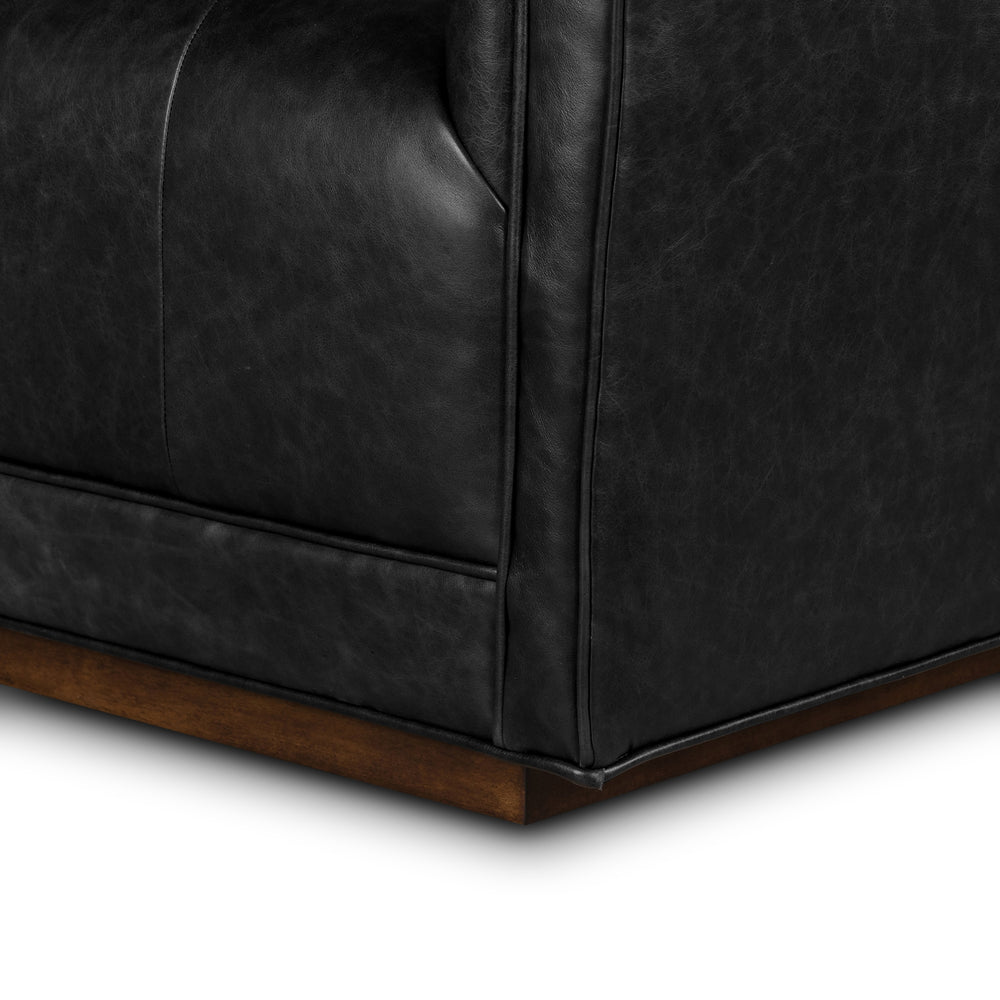 Kiera Swivel Chair In Sonoma Black
