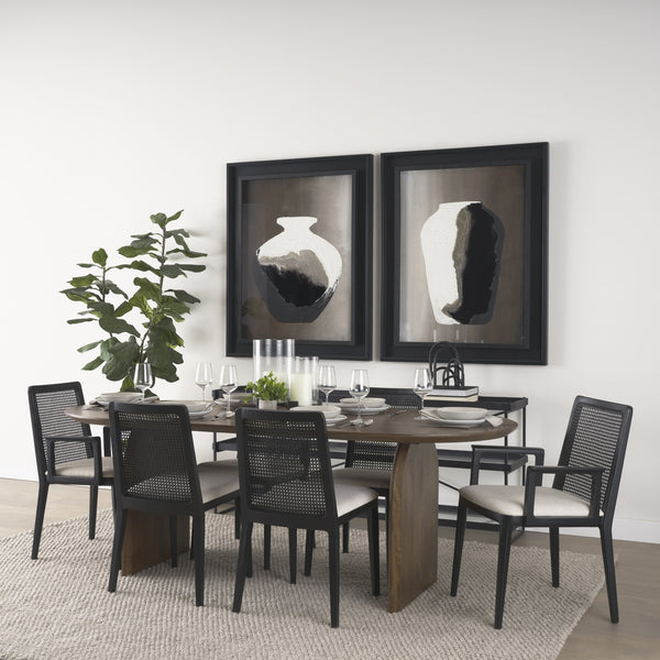 Trey 72.0"L x 16.0"W x 30.0"H Black Metal W/Glass Console Table
