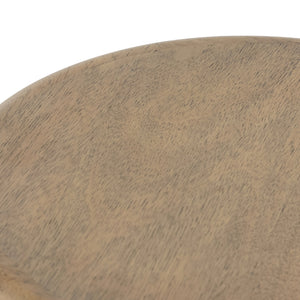 Zach End Table In Burnished Parawood