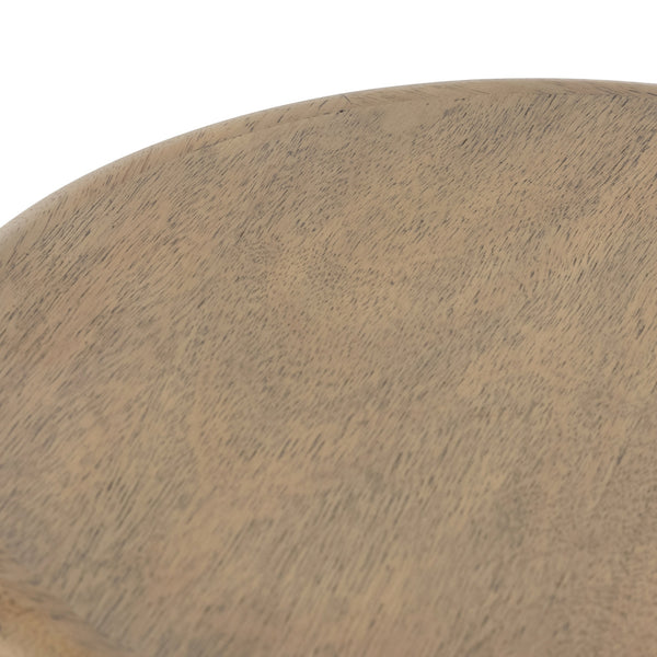 Zach End Table In Burnished Parawood