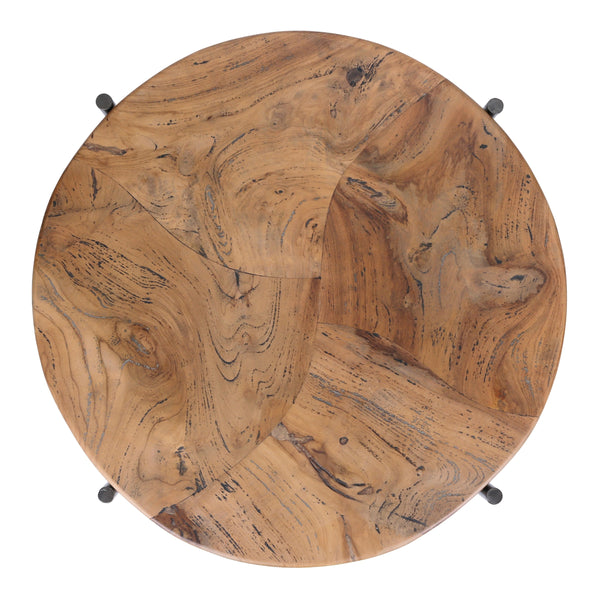 Bardo KD Reclaimed Teak Side/ End Table, Natural 
