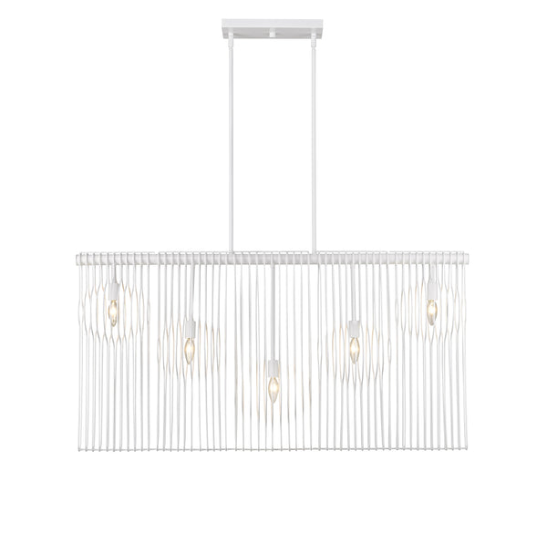 Contour 5 Light Island/Billiard in White Finish