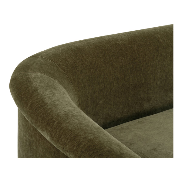 Moe's Thora Sofa Dark Green Velvet