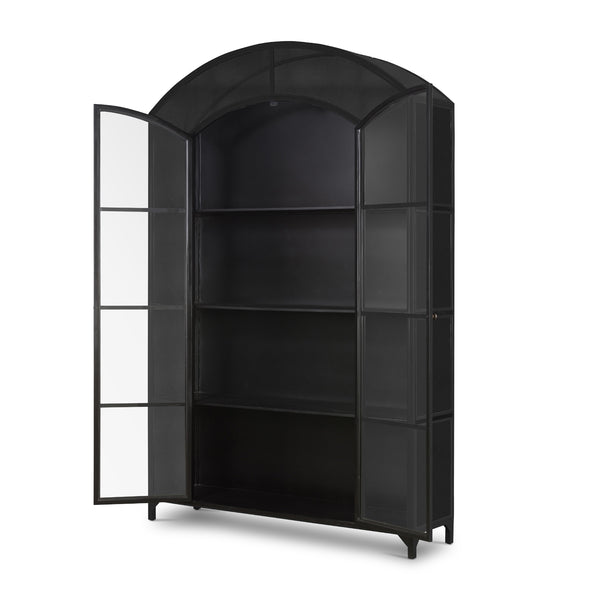 Belmont Wide Metal Cabinet In Black