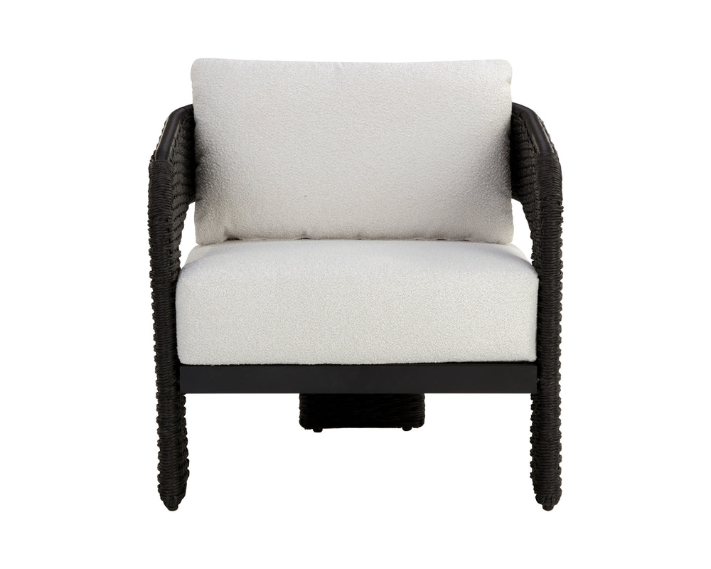 PYLOS LOUNGE CHAIR - BLACK - LOUIS CREAM