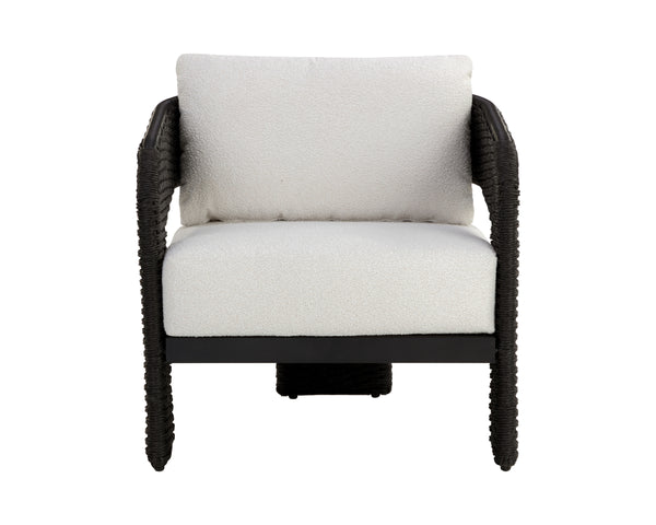 PYLOS LOUNGE CHAIR - BLACK - LOUIS CREAM
