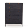 Trey 5 Drawer Dresser - Black Wash Poplar