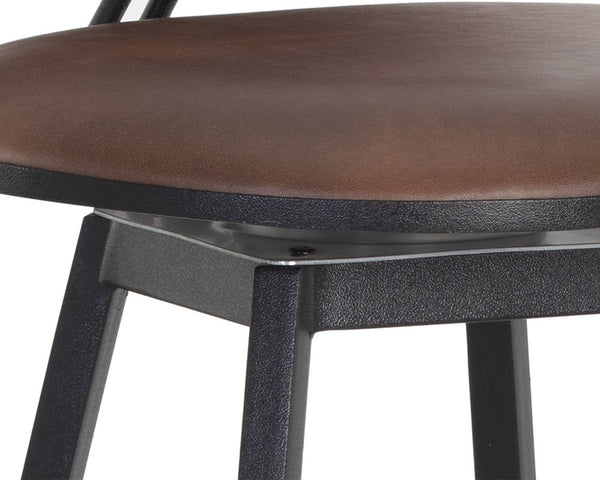 EMBER SWIVEL BARSTOOL - BRAVO COGNAC