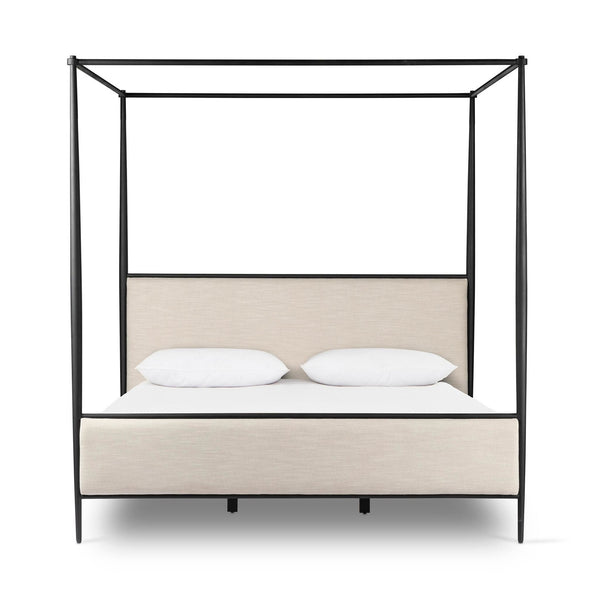 Xander Canopy Queen Bed - Savoy Parchment