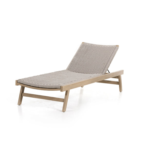 Delano Outdoor Chaise Lounge In Brown