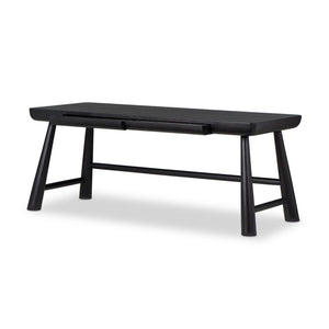 Lorik Desk - Worn Black Acacia