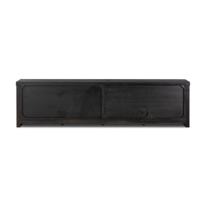 Laredo Media Console In Smoked Black Veneer