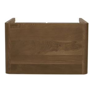 Riley Nightstand with Waterfall Edge in Oak