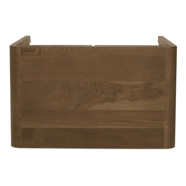 Riley Nightstand with Waterfall Edge in Oak