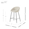 Watson KD Fabric Counter Stool, Haga Ivory