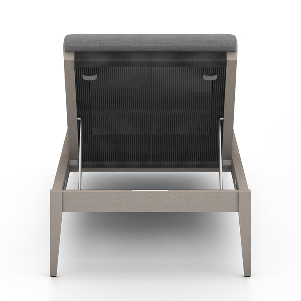 Sherwood Outdoor Chaise Lounge In Grey/Charcoal