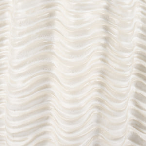 Velia Tall Seashell Sculptural Cream Glazed Ceramic Vase