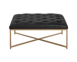 Endall Ottoman - Square - Vintage Black Night