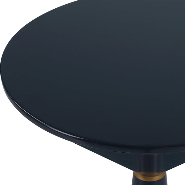 Luster Navy Blue Accent Table