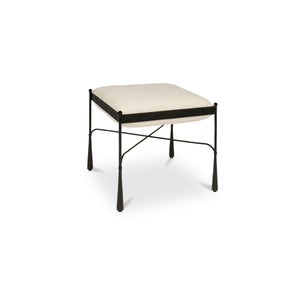 Moe's Agne Stool with Flared Legs in Cream