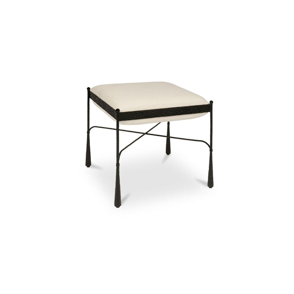 Moe's Agne Stool with Flared Legs in Cream