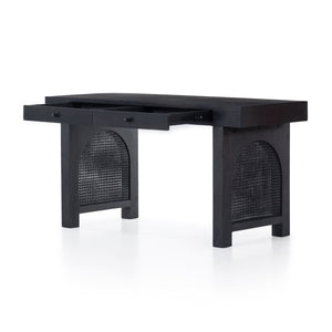 Tilda Desk In Black Wash Mango
